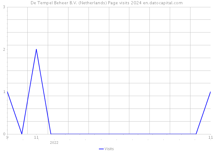 De Tempel Beheer B.V. (Netherlands) Page visits 2024 