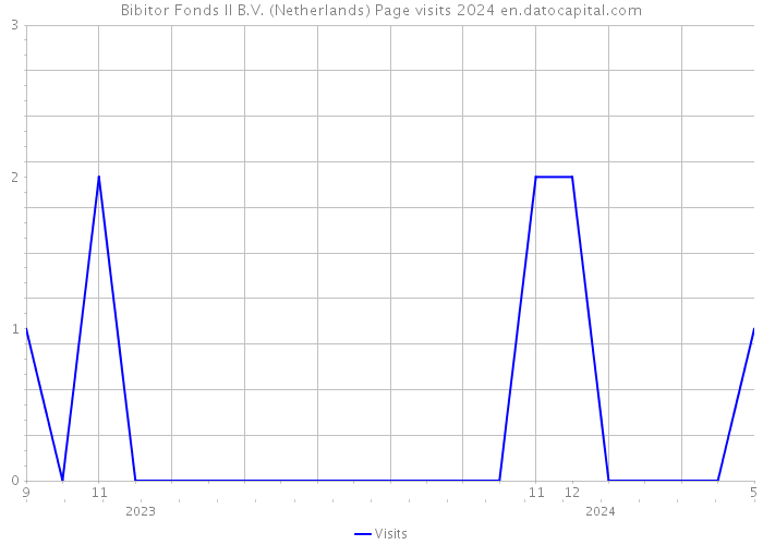 Bibitor Fonds II B.V. (Netherlands) Page visits 2024 