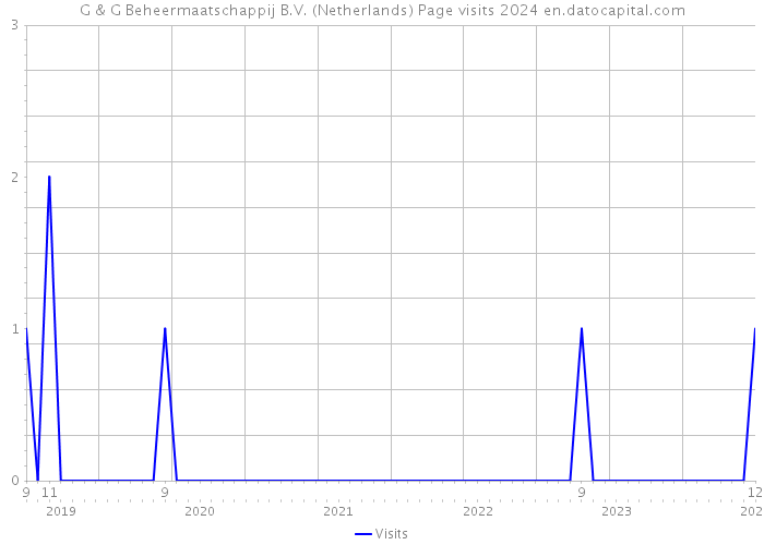 G & G Beheermaatschappij B.V. (Netherlands) Page visits 2024 