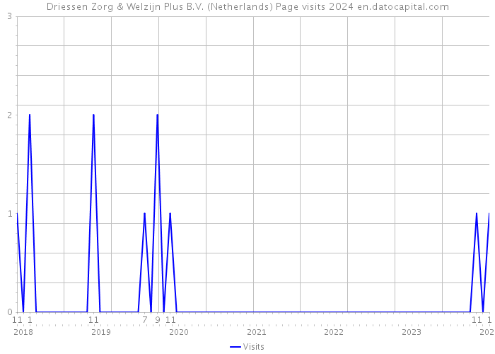Driessen Zorg & Welzijn Plus B.V. (Netherlands) Page visits 2024 