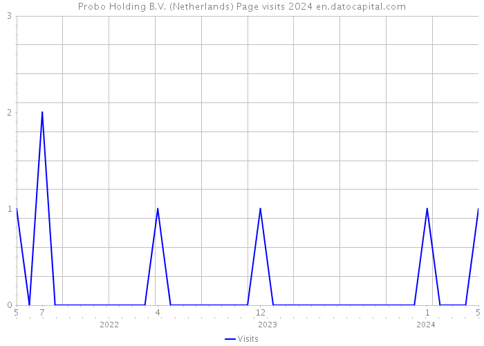 Probo Holding B.V. (Netherlands) Page visits 2024 