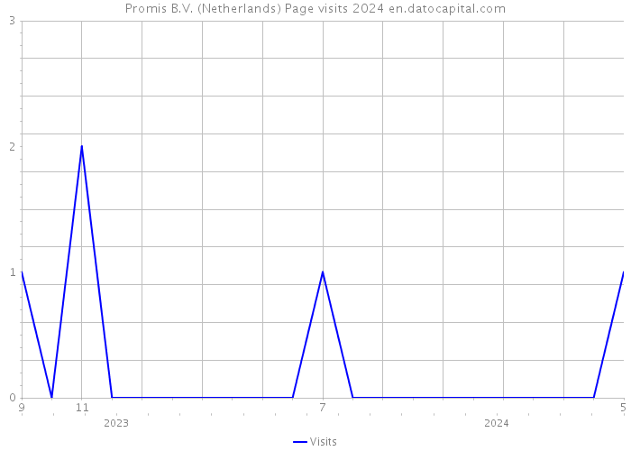 Promis B.V. (Netherlands) Page visits 2024 