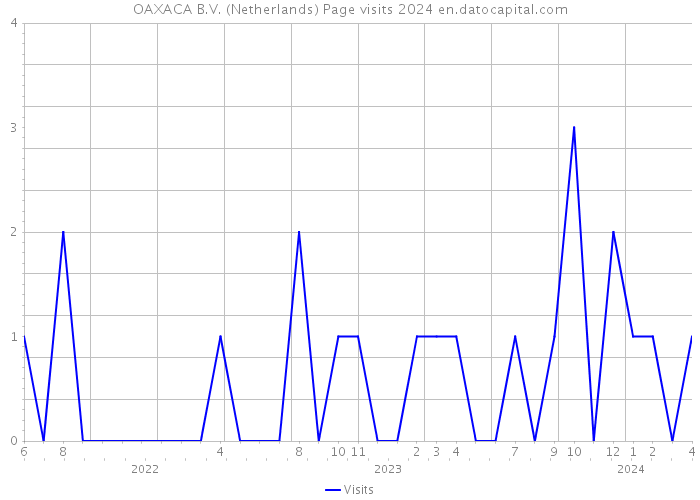 OAXACA B.V. (Netherlands) Page visits 2024 