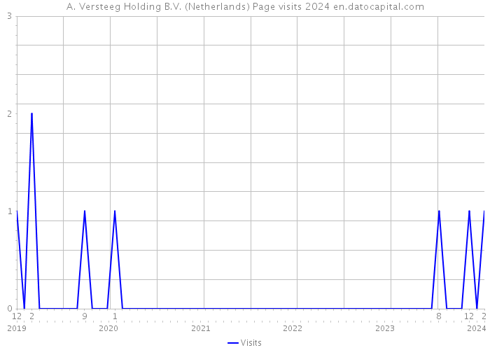 A. Versteeg Holding B.V. (Netherlands) Page visits 2024 