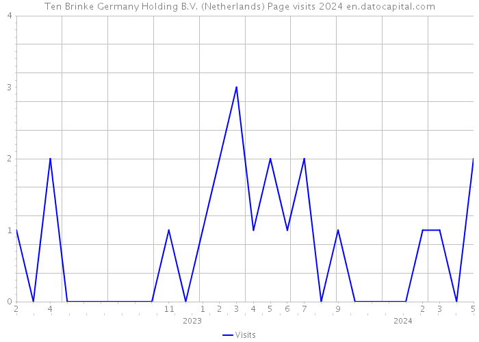 Ten Brinke Germany Holding B.V. (Netherlands) Page visits 2024 