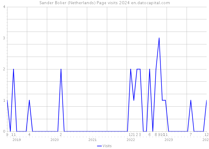 Sander Bolier (Netherlands) Page visits 2024 