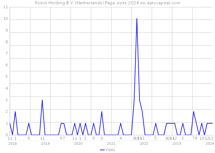 Robin Holding B.V. (Netherlands) Page visits 2024 