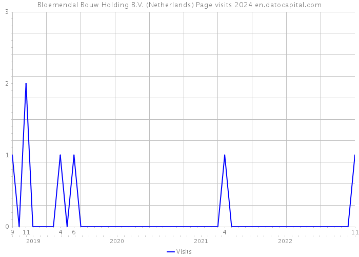 Bloemendal Bouw Holding B.V. (Netherlands) Page visits 2024 
