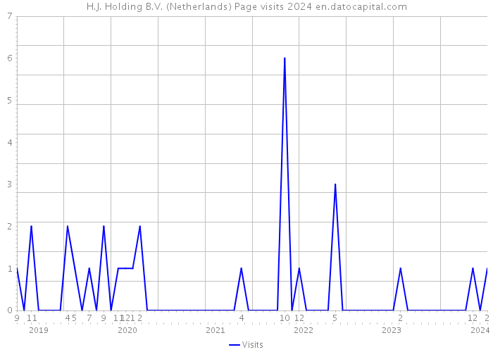 H.J. Holding B.V. (Netherlands) Page visits 2024 