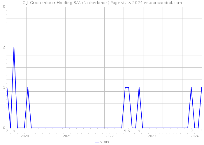 C.J. Grootenboer Holding B.V. (Netherlands) Page visits 2024 