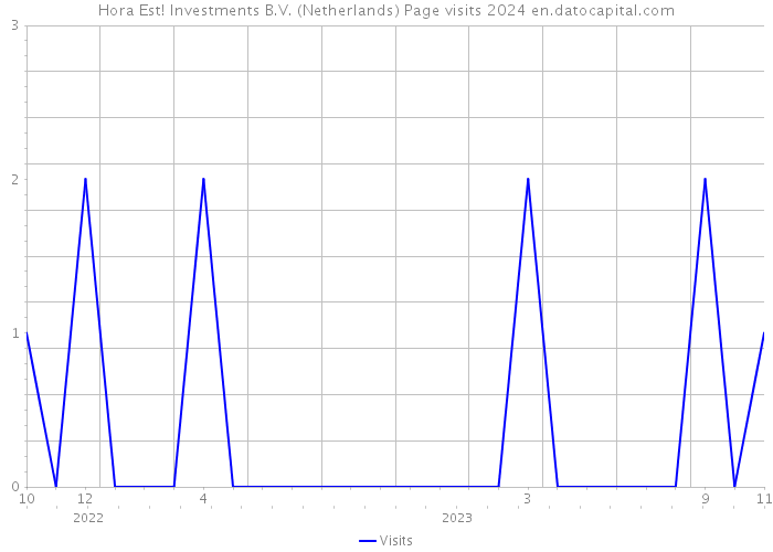 Hora Est! Investments B.V. (Netherlands) Page visits 2024 