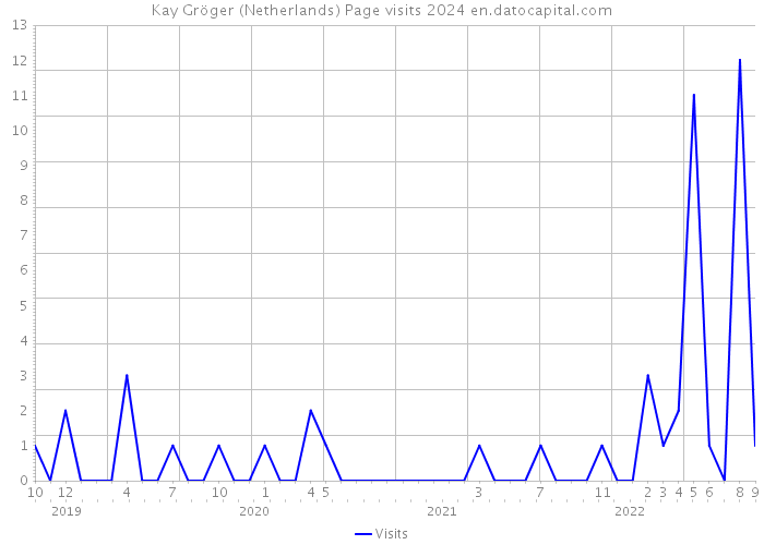 Kay Gröger (Netherlands) Page visits 2024 