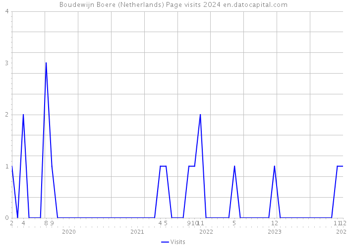 Boudewijn Boere (Netherlands) Page visits 2024 