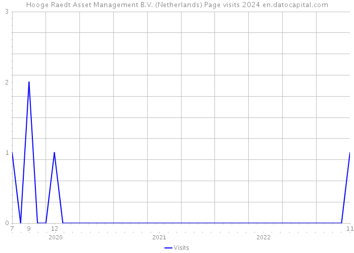 Hooge Raedt Asset Management B.V. (Netherlands) Page visits 2024 