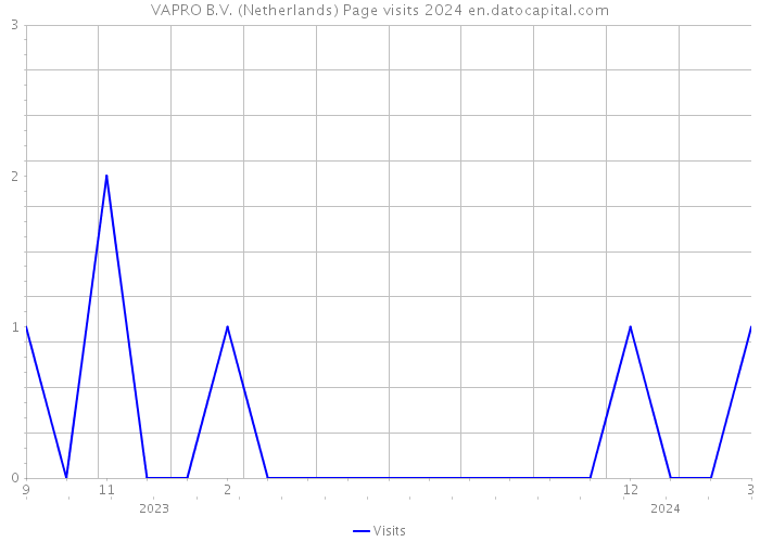 VAPRO B.V. (Netherlands) Page visits 2024 
