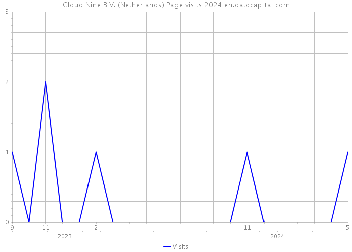 Cloud Nine B.V. (Netherlands) Page visits 2024 