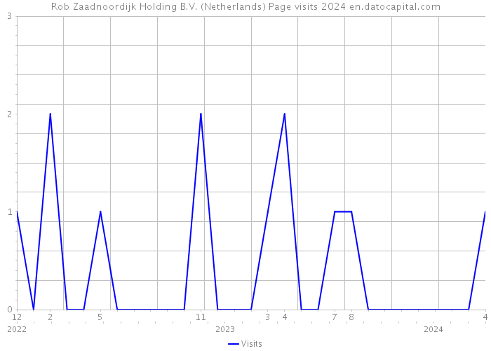 Rob Zaadnoordijk Holding B.V. (Netherlands) Page visits 2024 