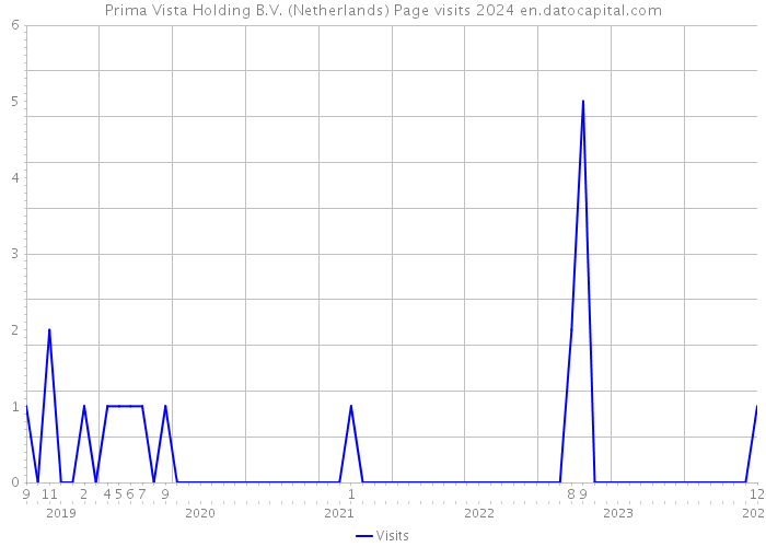 Prima Vista Holding B.V. (Netherlands) Page visits 2024 