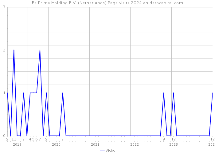 Be Prima Holding B.V. (Netherlands) Page visits 2024 