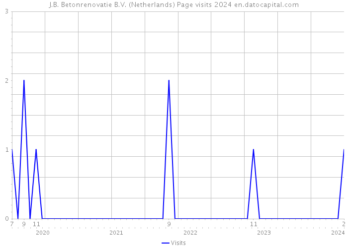J.B. Betonrenovatie B.V. (Netherlands) Page visits 2024 