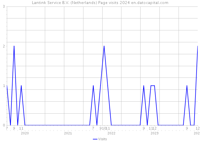 Lantink Service B.V. (Netherlands) Page visits 2024 
