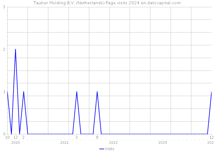 Tauber Holding B.V. (Netherlands) Page visits 2024 