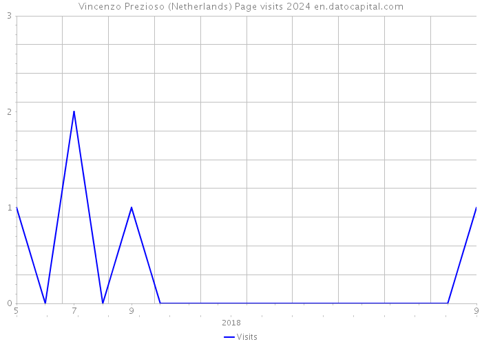 Vincenzo Prezioso (Netherlands) Page visits 2024 