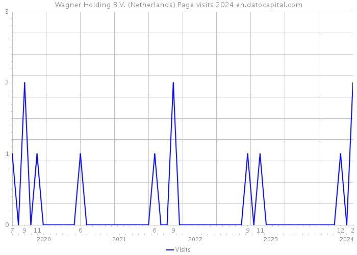 Wagner Holding B.V. (Netherlands) Page visits 2024 