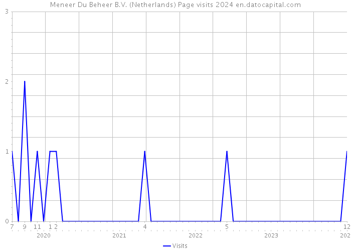 Meneer Du Beheer B.V. (Netherlands) Page visits 2024 