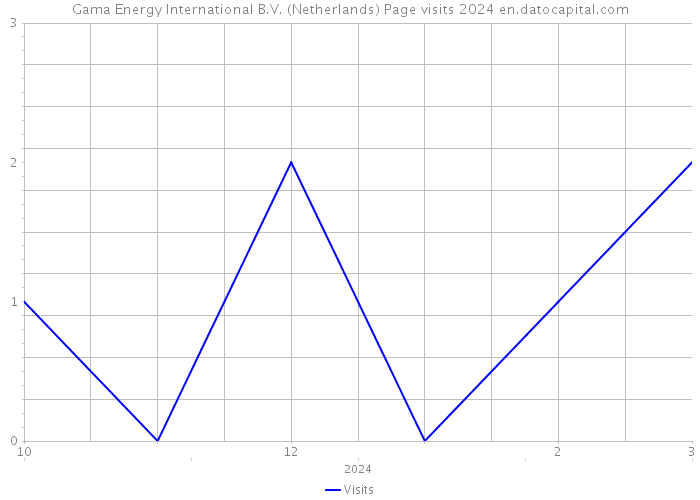 Gama Energy International B.V. (Netherlands) Page visits 2024 