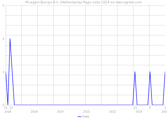 Ploegam Europe B.V. (Netherlands) Page visits 2024 