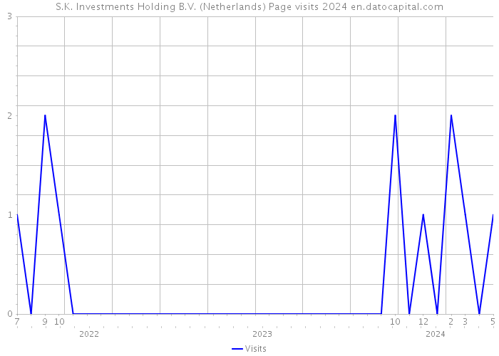 S.K. Investments Holding B.V. (Netherlands) Page visits 2024 