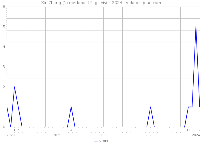 Xin Zhang (Netherlands) Page visits 2024 