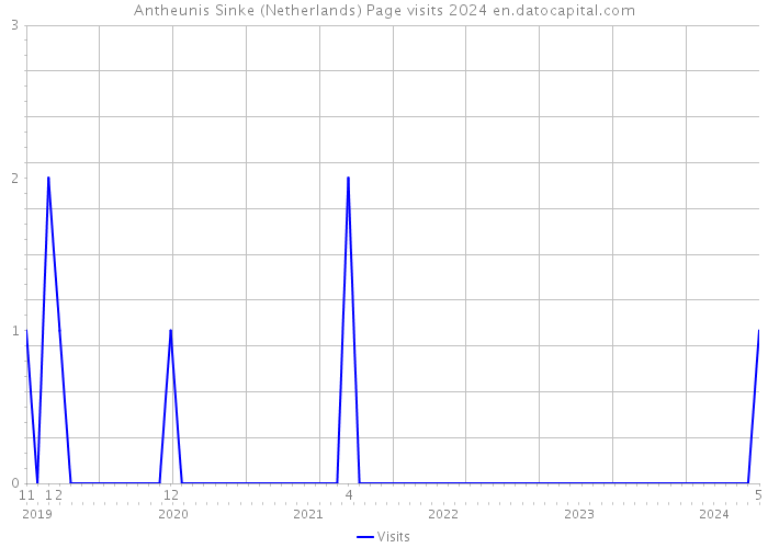 Antheunis Sinke (Netherlands) Page visits 2024 