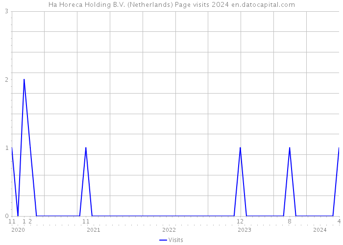 Ha Horeca Holding B.V. (Netherlands) Page visits 2024 