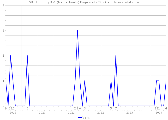 SBK Holding B.V. (Netherlands) Page visits 2024 