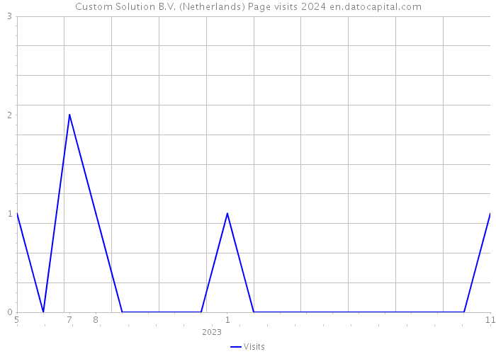 Custom Solution B.V. (Netherlands) Page visits 2024 
