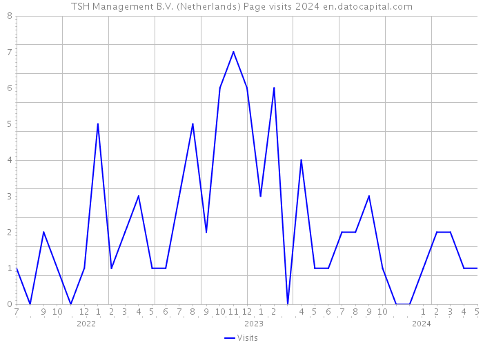 TSH Management B.V. (Netherlands) Page visits 2024 