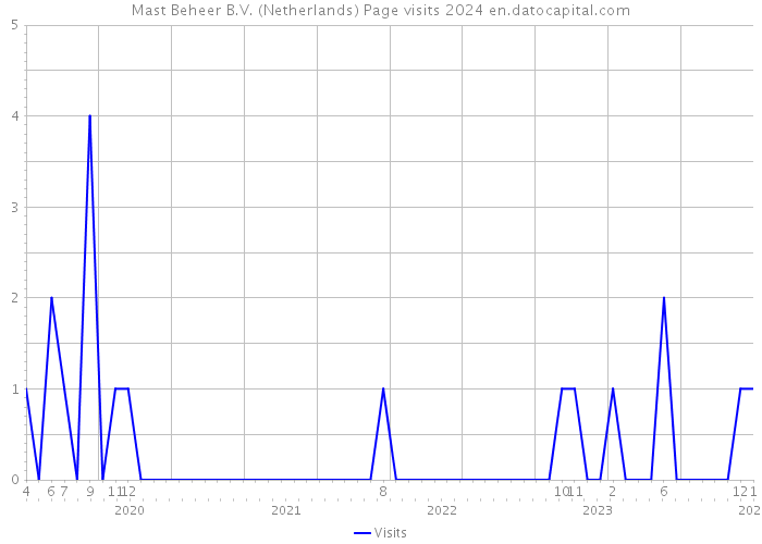 Mast Beheer B.V. (Netherlands) Page visits 2024 
