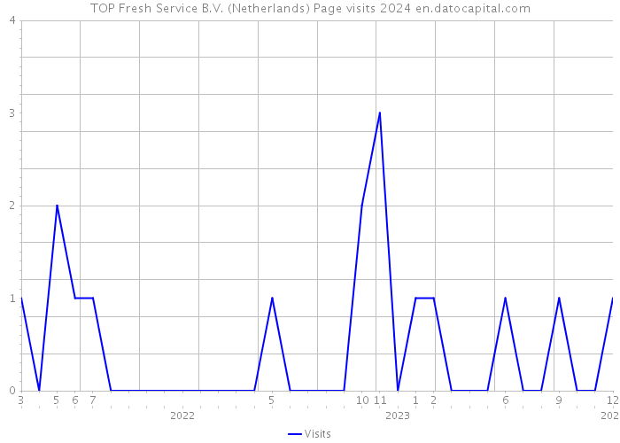 TOP Fresh Service B.V. (Netherlands) Page visits 2024 