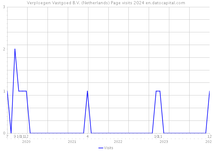 Verploegen Vastgoed B.V. (Netherlands) Page visits 2024 