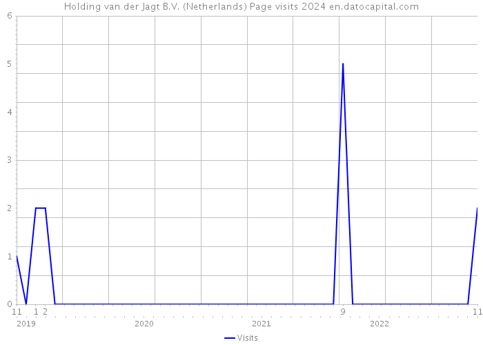 Holding van der Jagt B.V. (Netherlands) Page visits 2024 