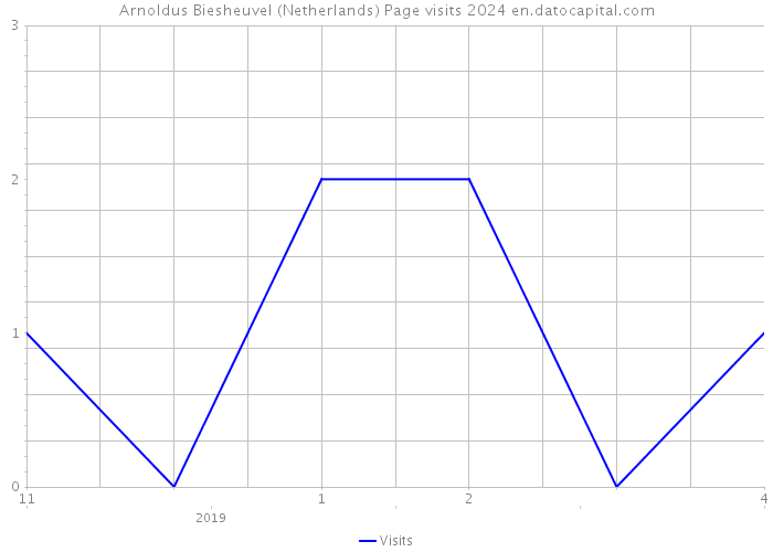 Arnoldus Biesheuvel (Netherlands) Page visits 2024 
