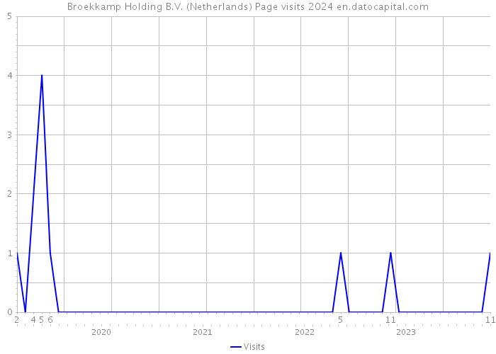 Broekkamp Holding B.V. (Netherlands) Page visits 2024 