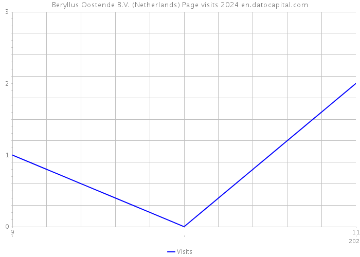 Beryllus Oostende B.V. (Netherlands) Page visits 2024 