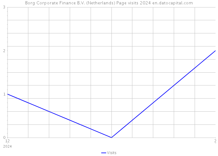 Borg Corporate Finance B.V. (Netherlands) Page visits 2024 