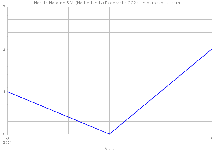 Harpia Holding B.V. (Netherlands) Page visits 2024 