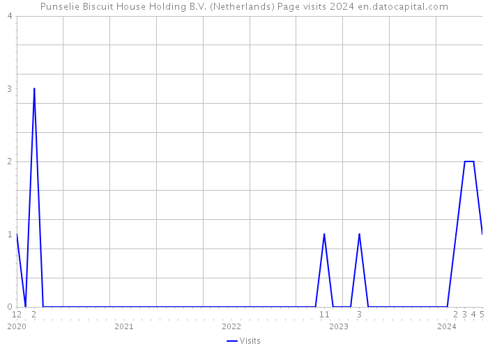 Punselie Biscuit House Holding B.V. (Netherlands) Page visits 2024 