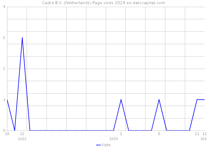Cadre B.V. (Netherlands) Page visits 2024 