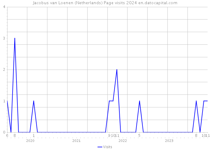 Jacobus van Loenen (Netherlands) Page visits 2024 